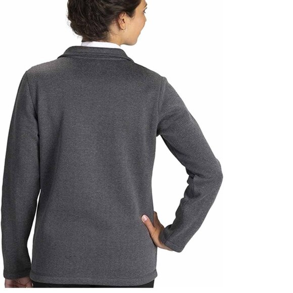 Edwards Womens Sweater Knit Jacket Steel Herringbone Size L (New) - Picture 2 of 9